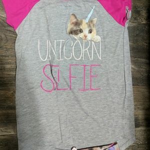 Unicorn selfie matching night pants